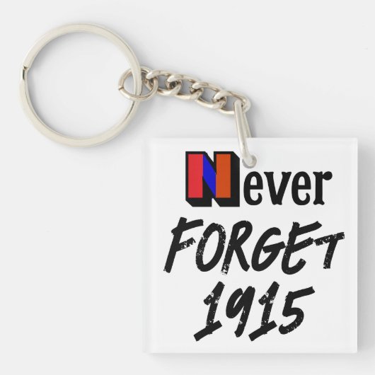 Never Forget 1915 Keychain キーホルダー (正面)