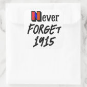 Never Forget 1915 Sticker スクエアシール (バッグ)