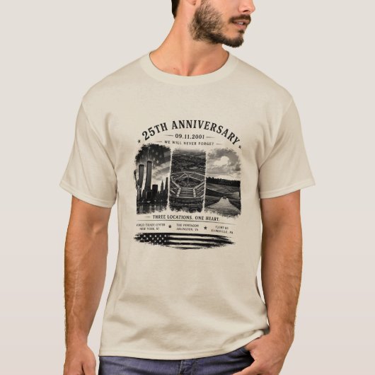 NEVER FORGET 25周年記念Tシャツ Tシャツ (正面)