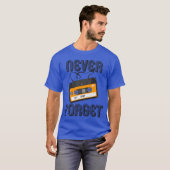 Never Forget Analog Cassetteape 80S 90S Tシャツ (正面フル)