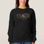 Never Forget Pluto Retro Style  Space  1 スウェットシャツ (正面)