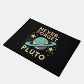 Never Forget Pluto Space Science ドアマット (アングル)