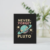 Never Forget Pluto Space Science ポストカード (スタンド正面)