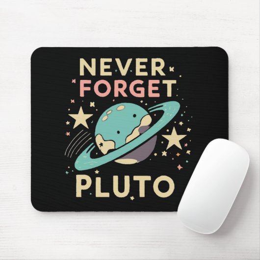 Never Forget Pluto Space Science マウスパッド (マウス)
