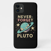 Never Forget Pluto Space Science Case-Mate iPhoneケース (裏面)