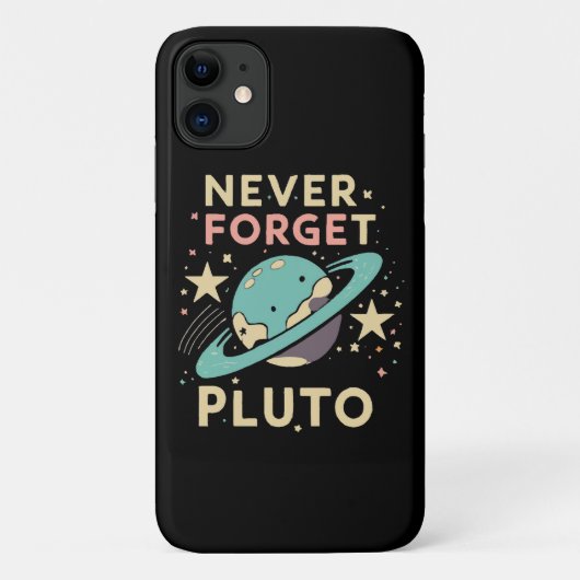 Never Forget Pluto Space Science Case-Mate iPhoneケース (裏面)