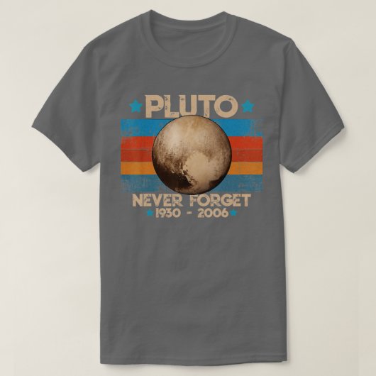 Never Forget Pluto Tシャツ (デザイン正面)
