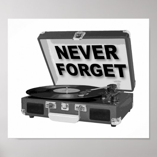 Never Forget Records 楽しいポスター ポスター (正面)