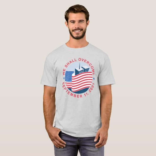Never Forget September 11 Memorial Graphic T-Shirt Tシャツ (正面フル)