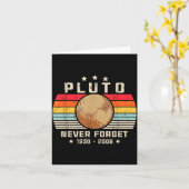 Never Forget Shirt. Retro Style Funny Space, Scien カード (黄色い花)