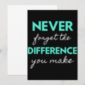 Never Forget The Difference You Make サンキューカード (正面/裏面)