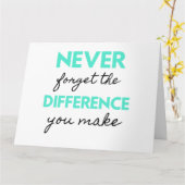 Never Forget The Difference You Make 2 カード (黄色い花)
