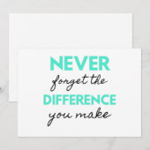 Never Forget The Difference You Make 2 シーズンカード (正面/裏面)