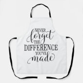 Never Forget the Difference You’ve Made エプロン (正面)