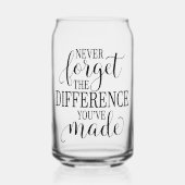 Never Forget the Difference You’ve Made ガラス缶 (裏面)