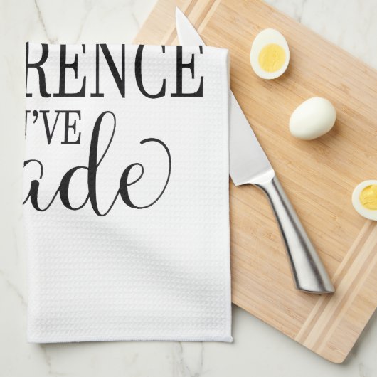 Never Forget the Difference You’ve Made キッチンタオル (四つ折り)