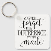 Never Forget the Difference You’ve Made キーホルダー (正面)