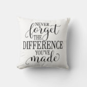 Never Forget the Difference You’ve Made クッション (正面)