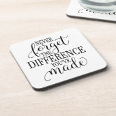 Never Forget the Difference You’ve Made コースター (左側)