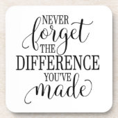 Never Forget the Difference You’ve Made コースター (正面)