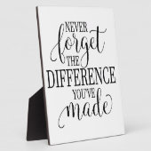 Never Forget the Difference You’ve Made フォトプラーク (側面)