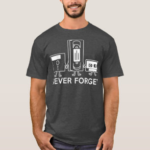 Never ForgetFloppy Disk、VHS、カセットテープ Tシャツ
