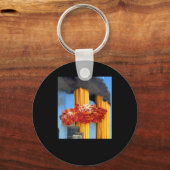 Never Forgetti Funny Spaghetti Meme キーホルダー (正面)