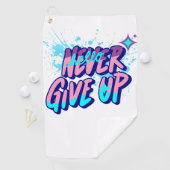 NEVER GIVE UP  ゴルフタオル (インサイチュ)