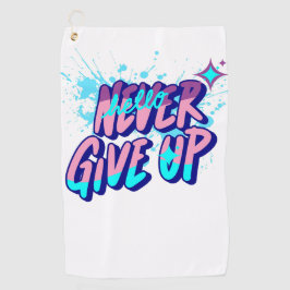NEVER GIVE UP  ゴルフタオル