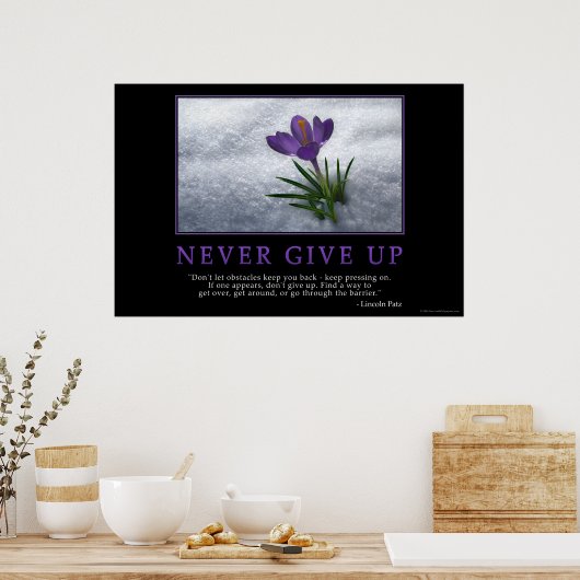 Never Give Up ポスター (キッチン)