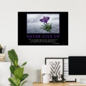 Never Give Up ポスター (ホームオフィス)