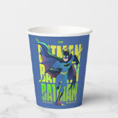 Never Give Up Batman Running Graphic 紙コップ (裏面)