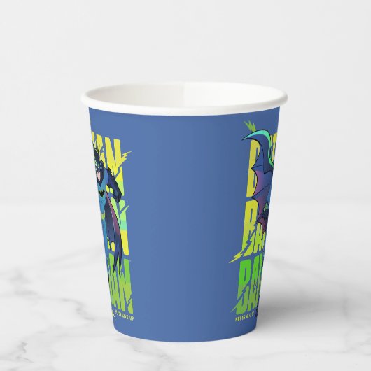 Never Give Up Batman Running Graphic 紙コップ (左)