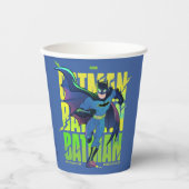 Never Give Up Batman Running Graphic 紙コップ (正面)