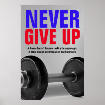Never Give Up Bodybuilding Fitness Motivational