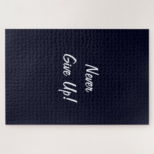 Never Give Up! Challenging Monochrome Puzzle ジグソーパズル (横)