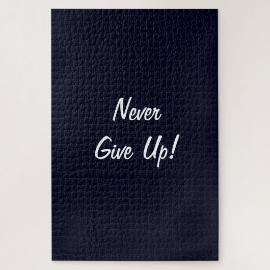 Never Give Up! Challenging Monochrome Puzzle ジグソーパズル (縦)