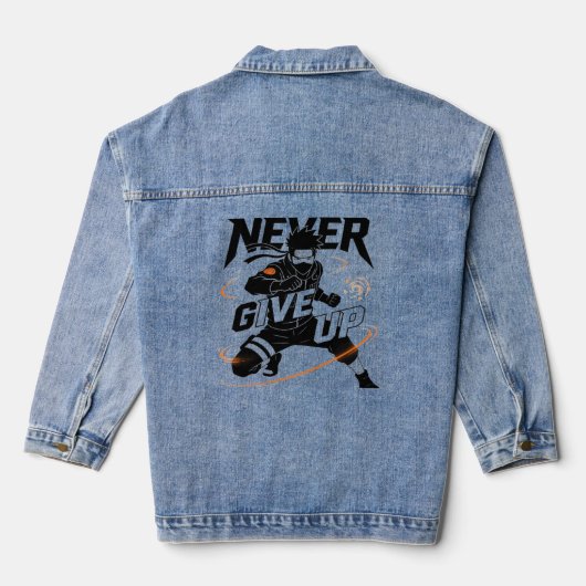 Never give up Denim Jacket デニムジャケット (裏面)