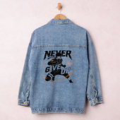Never give up Denim Jacket デニムジャケット (ハンガー)