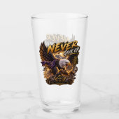 Never Give Up Eagle – Powerful タンブラーグラス (正面)