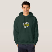 NEVER GIVE UP Hoodie パーカ (正面フル)