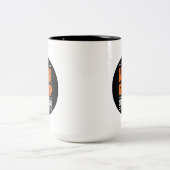 Never Give Up Inspirational Coffee Mug ツートーンマグカップ (中央)