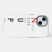 Never Give Up iPhoneケース iPhone 15ケース (裏面横)