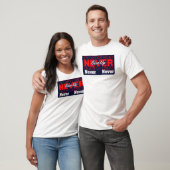 Never Give Up - Modern Layered Typography & Motiva Tシャツ (ユニセックス)