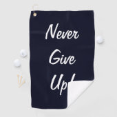 Never Give Up! Motivational Golf Towel ゴルフタオル (インサイチュ)