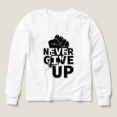 Never Give Up – Motivational Quote Design (デザイン正面)