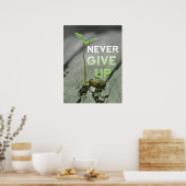 Never Give up Poster ポスター (キッチン)
