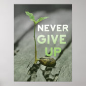 Never Give up Poster ポスター (正面)