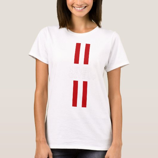 Never Give Up Tシャツ (正面)