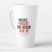 Never Give Up Two-Tone Mug カフェラテマグ (左アングル)